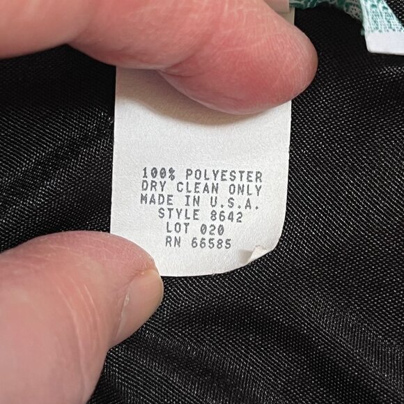 Vtg 80's Black Drape Dress Plus 22.5 Handkerchief Hem Whimsigoth Vamp Fairygoth - Picture 10 of 10